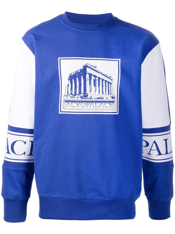 Palace Acropalace Crew-neck Sweatshirt - Blue
