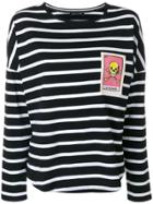 Each X Other Embroidered Striped T-shirt - Black