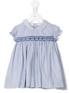 Amaia Ruffled Sleeves Striped Dress, Toddler Girl's, Size: 24 Mth, Blue