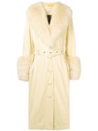 Saks Potts Foxy Leather Coat - Nude & Neutrals