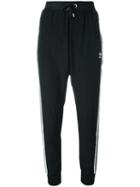 Adidas Originals Drawstring Logo Track Pants, Women's, Size: 42, Black, Polyester