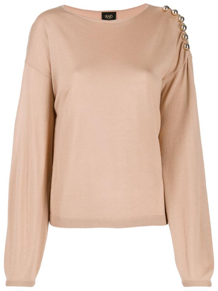 Liu Jo Metallic Ball Jumper - Neutrals