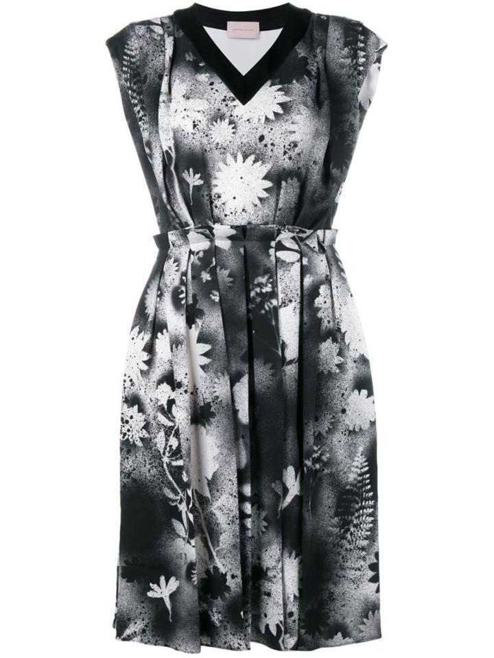 Christopher Kane Sprayed Floral Print Dress