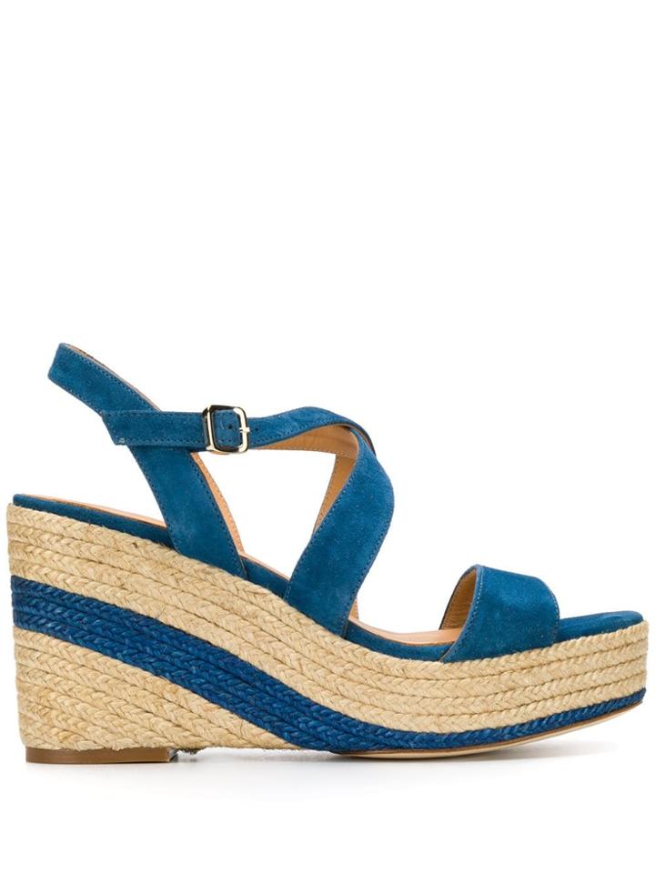 Paloma Barceló Hortensia Wedges - Blue