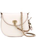 Coach Turnlock Saddle Bag - White