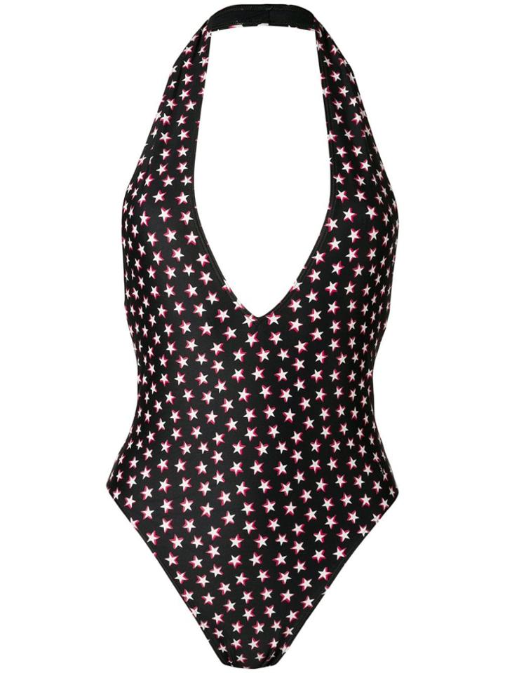 Saint Laurent Deep V Neck Swimsuit - Black
