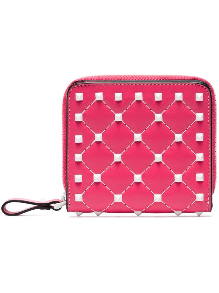 Valentino Free Rockstud Wallet - Pink & Purple