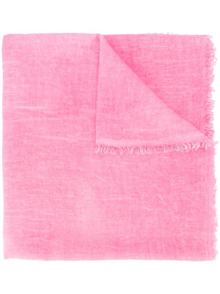 Les Copains Tassel Scarf, Women's, Pink/purple, Cashmere/modal