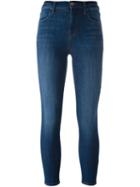 J Brand Cropped Skinny Jeans, Women's, Size: 26, Blue, Cotton/polyester/spandex/elastane
