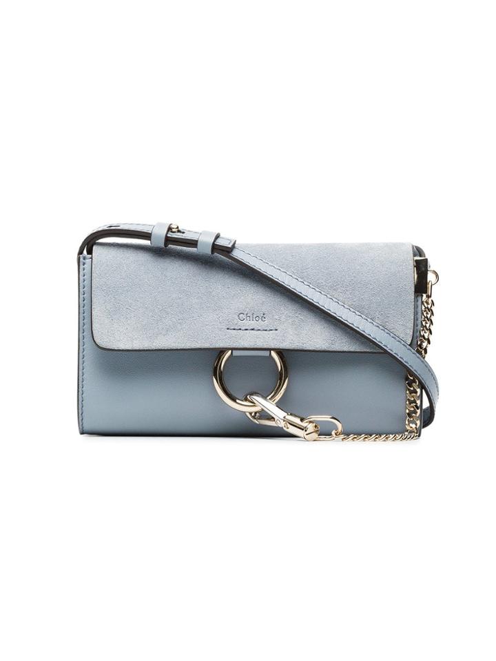 Chloé Blue Faye Small Leather Cross-body Bag