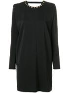 Just Cavalli Embellished Trim Dress - Black