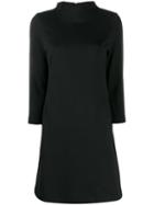 Semicouture Long-sleeve Midi Dress - Black