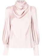 Zimmermann Cowl Neck Blouse - Pink