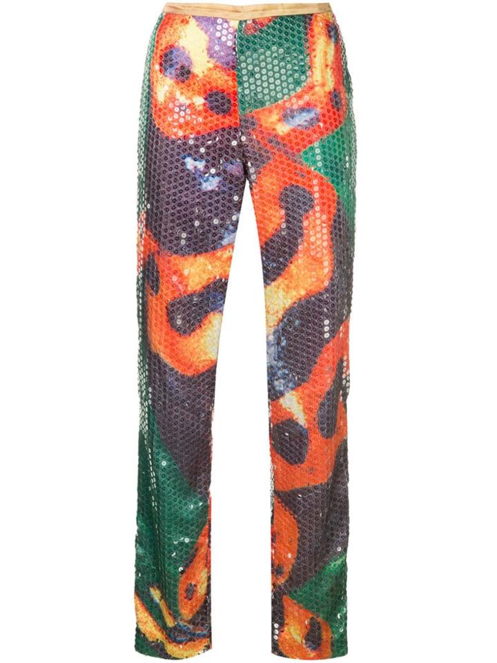 Walter Van Beirendonck Pre-owned Sequinned Trousers - Multicolour