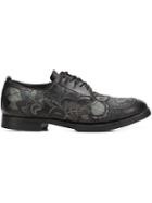 Sartori Gold Embroidered Derby Shoes