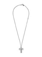 Gucci Necklace With Square G Cross - Silver