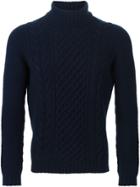 Drumohr Cable Knit Sweater - Blue
