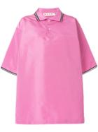 Marni Oversized Polo Shirt - Pink & Purple