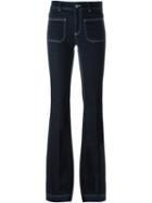 Stella Mccartney '70's Flare' Jeans, Women's, Size: 26, Blue, Cotton/polyester/spandex/elastane