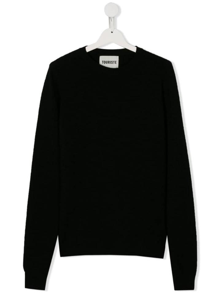 Touriste Round Neck Sweater - Black