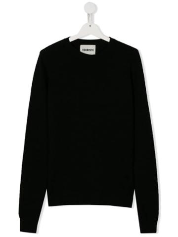 Touriste Round Neck Sweater - Black