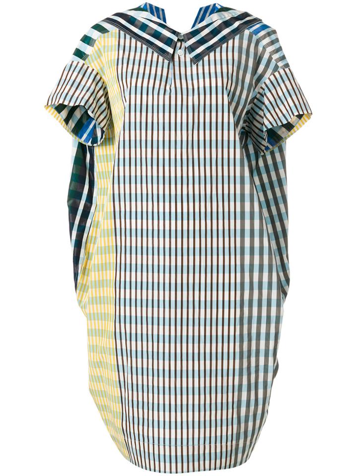 Marni Checked Collar Dress - Green