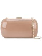 Sergio Rossi Small Clutch, Women's, Nude/neutrals, Leather/metal (other)