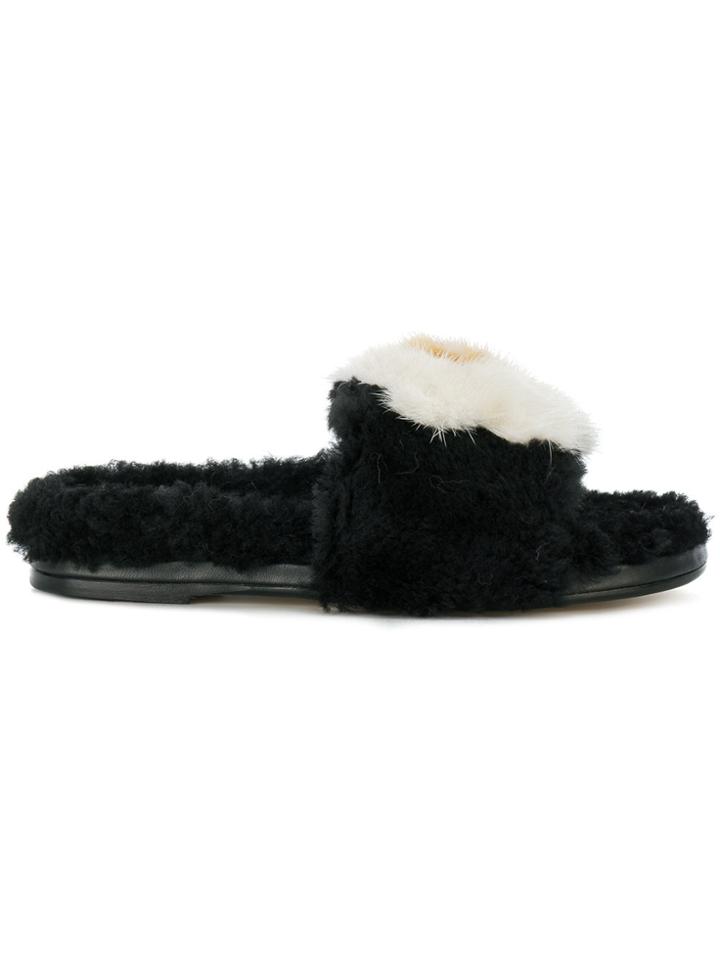 Anya Hindmarch Egg Sliders - Black