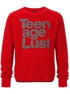 Kolor Slogan Patch Sweater - Red