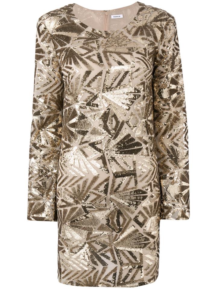 P.a.r.o.s.h. Sequinned Dress - Metallic