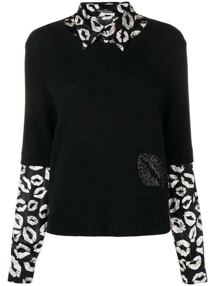 Luisa Cerano Layered Jumper - Black