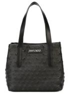 Jimmy Choo 'sara' Star Embossed Tote - Black