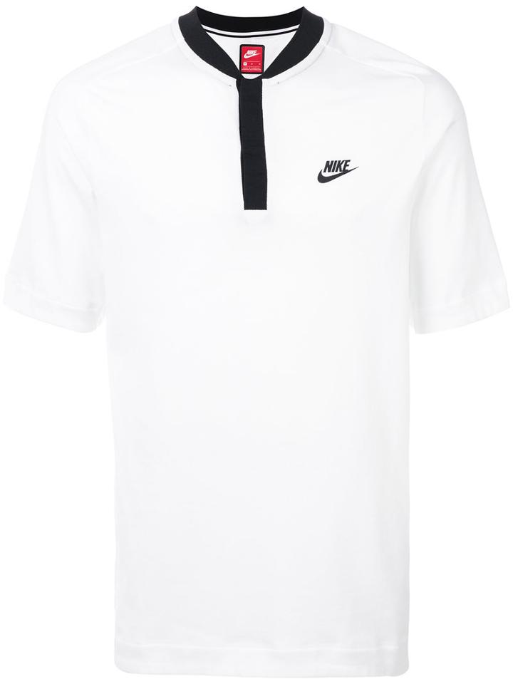 Nike - Nike Sportswear Bonded Polo Top - Men - Cotton/polyester - S, White, Cotton/polyester