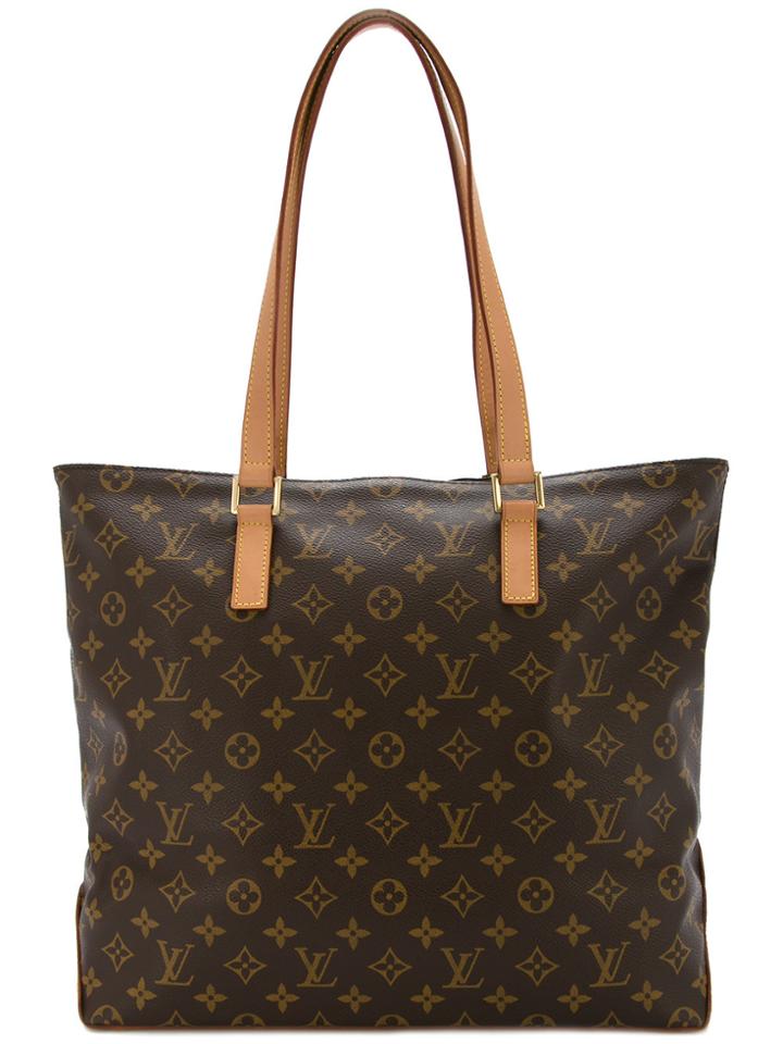 Louis Vuitton Vintage Cabas Mezzo Shoulder Bag - Brown