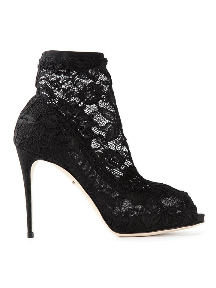 Dolce & Gabbana Lace Ankle Boots
