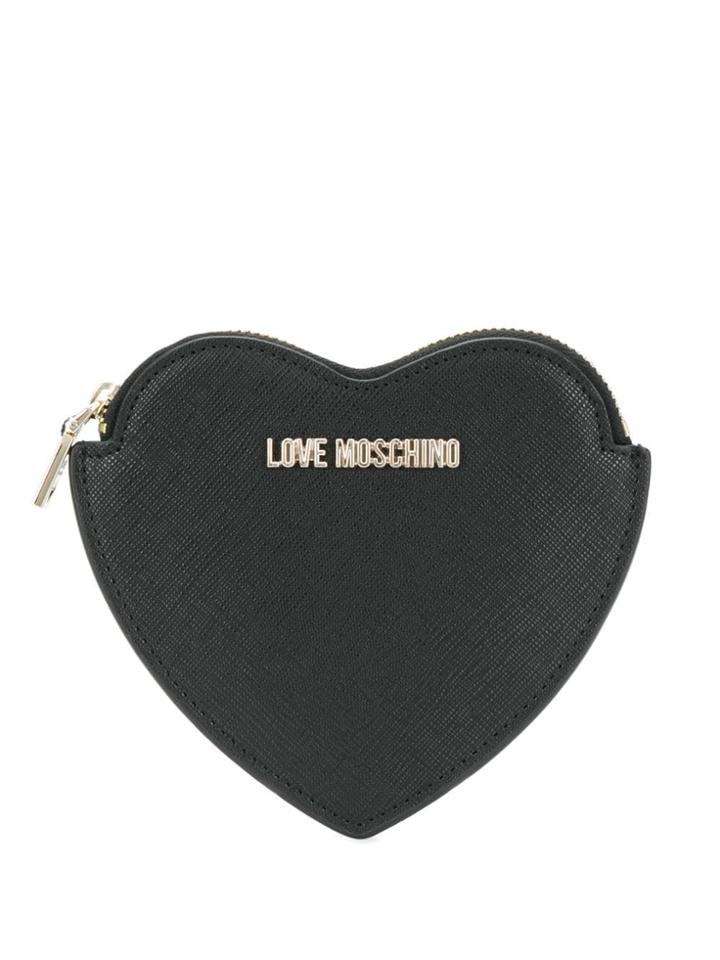 Love Moschino Heart-shaped Coin Purse - Black