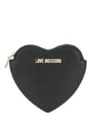 Love Moschino Heart-shaped Coin Purse - Black
