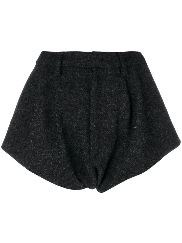 Maison Margiela - High Waist Tailored Shorts - Women - Viscose/virgin Wool - 40, Black, Viscose/virgin Wool