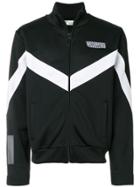 Off-white Zig Zag Print Zipped Sweater - Black