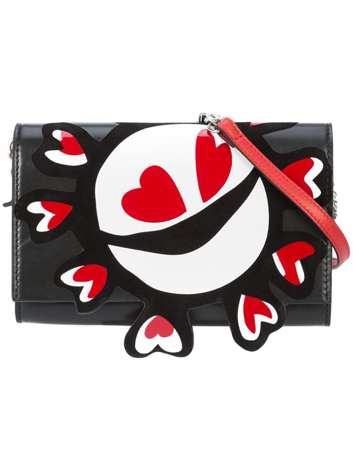 Maison Margiela Heart Motif Shoulder Bag - Black
