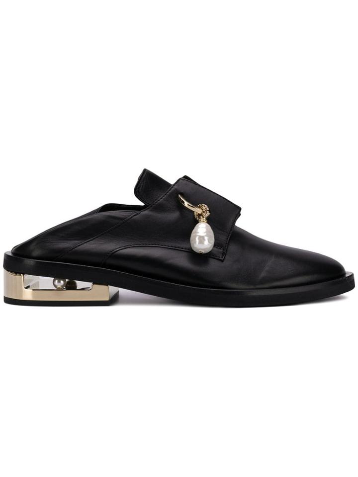 Coliac Natham Embellished Loafers - Black