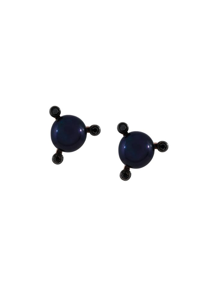 Astley Clarke Pluto Stud Earrings - Black