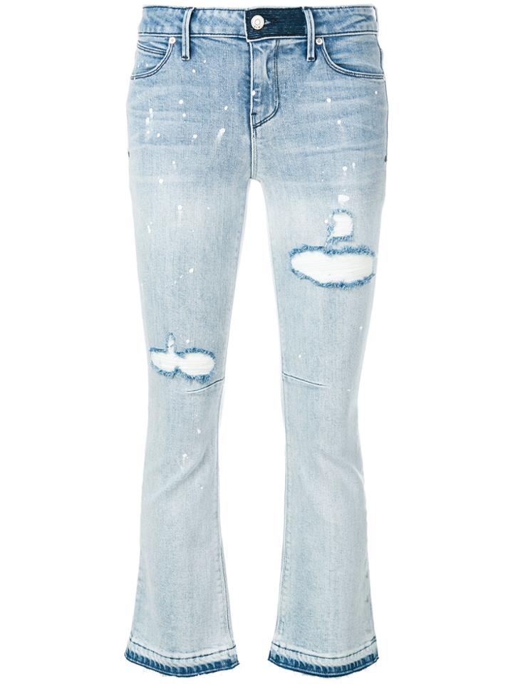 Rta Cropped Flare Jeans - Blue