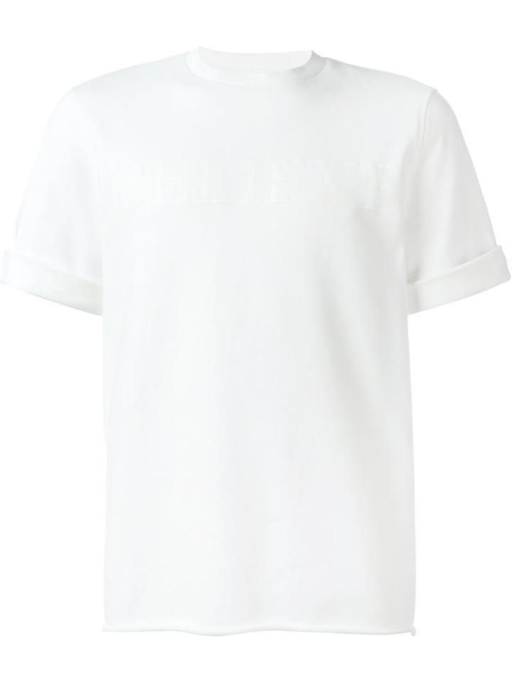 Neil Barrett Believe T-shirt, Men's, Size: Small, White, Cotton
