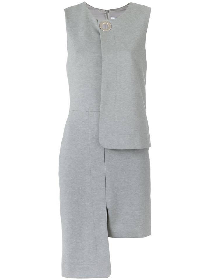Gloria Coelho - Asymmetric Dress - Women - Polyester/spandex/elastane/viscose - M, Grey, Polyester/spandex/elastane/viscose