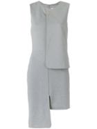 Gloria Coelho - Asymmetric Dress - Women - Polyester/spandex/elastane/viscose - M, Grey, Polyester/spandex/elastane/viscose