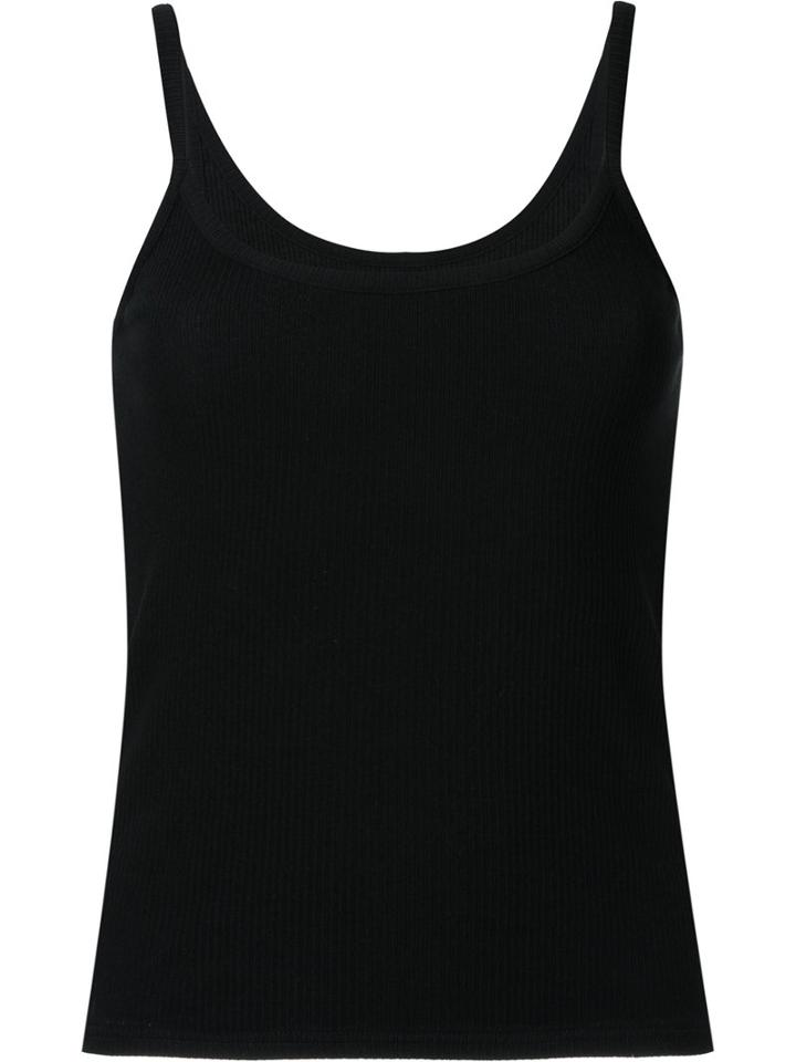Cityshop - Cami Top - Women - Cotton/polyurethane - One Size, Black, Cotton/polyurethane