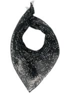 Paco Rabanne Chainmail Neck Scarf, Women's, Black, Acrylic