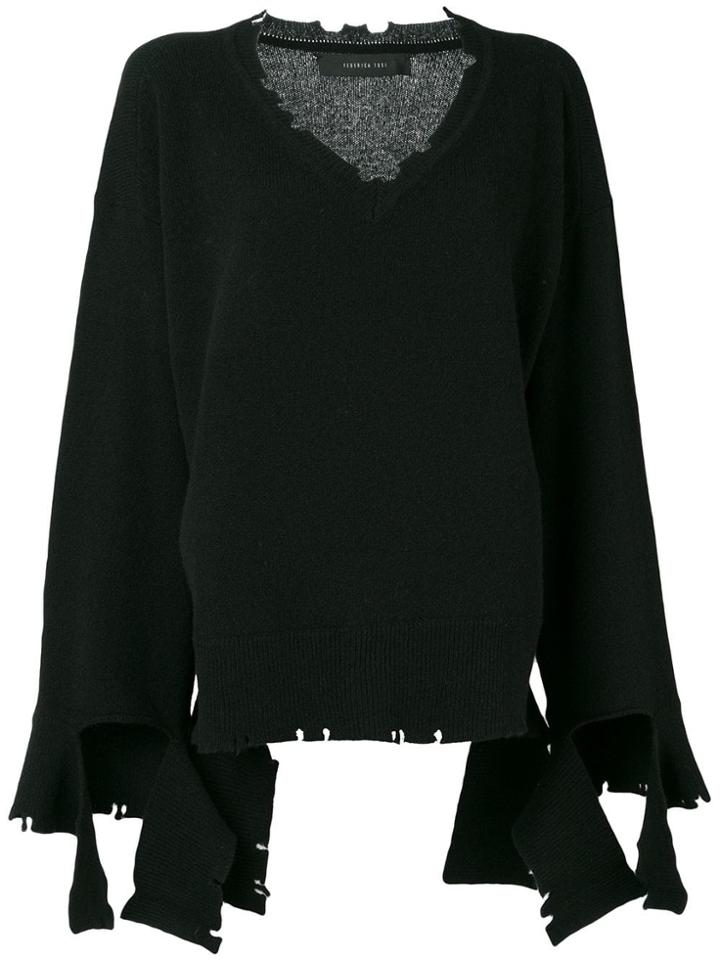 Federica Tosi Destroyed Jumper - Black