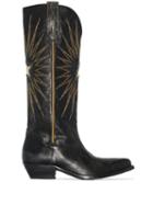 Golden Goose Wish Star Cowboy Boots - Black